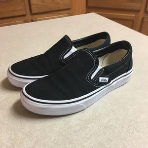 Black Slip On Vans